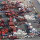 Image for article titled The chaos left behind by Typhoon Jebi, seen from the air